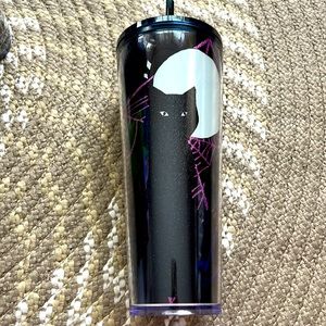 Brand new glow in the dark black cat Starbucks cup from 2021